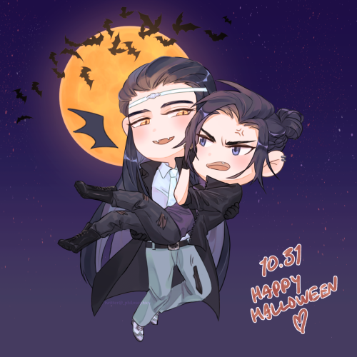 feiyunn:“Trick or treat, Wanyin~”Xicheng from my self-indulgent vampire AU on twtHappy Halloween eve