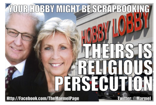 Via SALON:
Hobby Lobby says it’s just trying to protect its religious freedom. The family-founded and -run company is closed on Sundays, has an employee manual that includes biblical references, and announces on its website its commitment to...