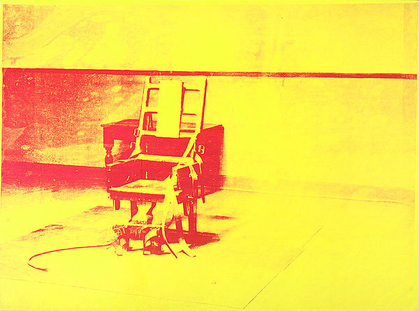 museumuesum:  Andy Warhol Electric Chair, 1967, Acrylic and lacquer applied to screen