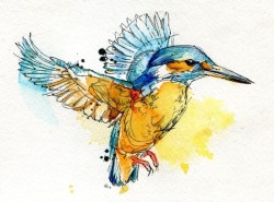 Bestof-Society6:   Art Prints By Abby Diamond Kingfisher Fox Flow  Higgins Little