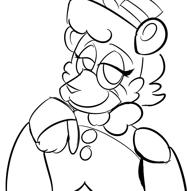 deshnest:  Did another pic of Fansmutâ€™s Fredbear. Her babes are so hawt, itâ€™s
