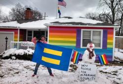 redkiteslongnights:  That house across the street from the Westboro Baptist Church continues to be awesome. 