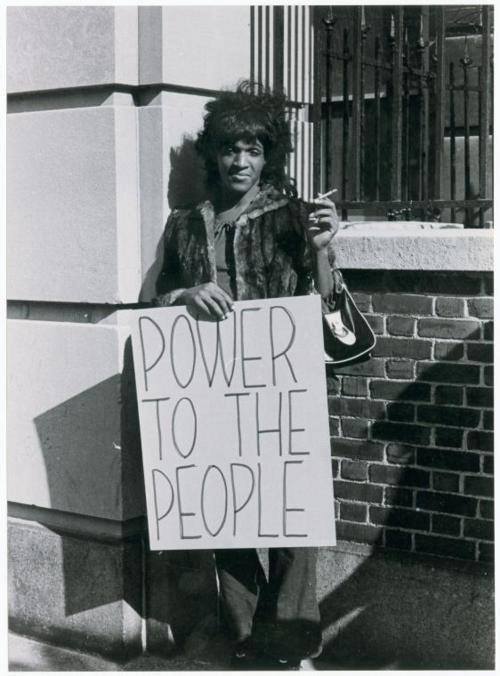 strongfemaleleads:Revolutionary [Marsha P. “Pay It No Mind” Johnson, trans rights activist, artist, saint]