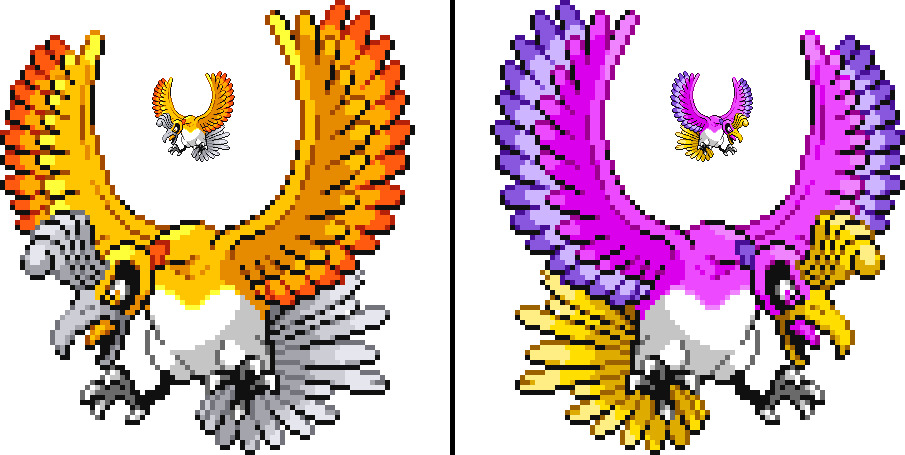 I recolored Ho-oh to actually be a Rainbow Pokemon. : r/pokemon