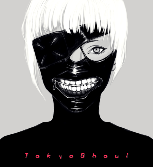 nokciimii: naiisimblr: naiisimblr: 2014.07.16 - Tokyo Ghoul Mask my first computer graphics! ★ r