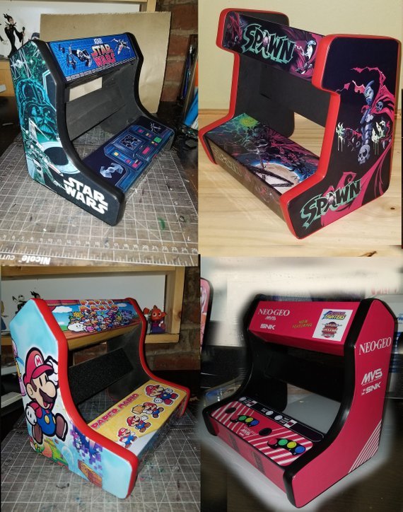 retrogamingblog:  Custom Nintendo Switch Arcade Cabinets made by AVEcustoms