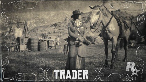 “Red Dead Online” role location, outfits, and horses.Trader - Cripps butcher table - Kladruber (silv