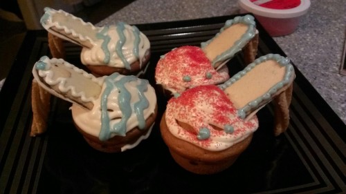 High Heel Pumpkin Cupcakes