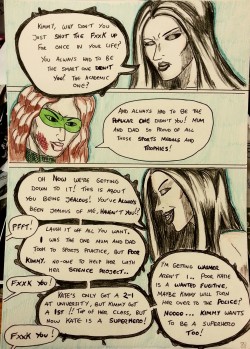 Kate Five vs Symbiote comic Page 88  Kate