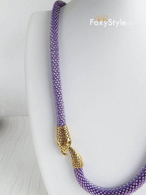 sosuperawesome: Beaded Snake Necklaces and Bracelets Foxy Style Jewelry on Etsy See our #Etsy or #Je