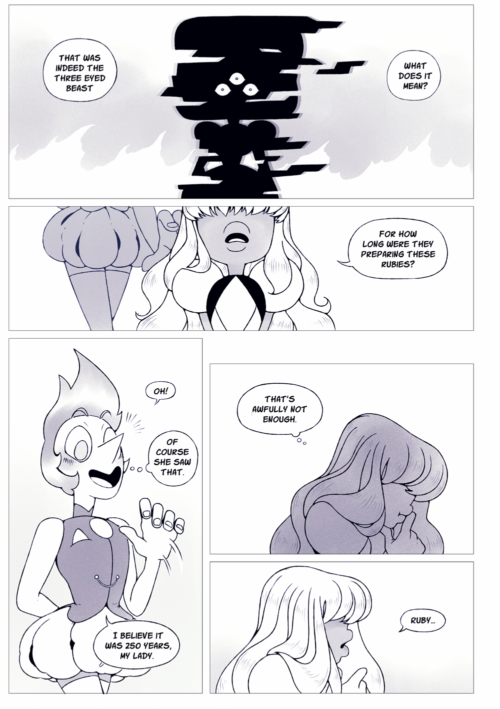 weirdlyprecious:  The three-eyed beastpage 6As I mentioned before, in this AU Sapphire