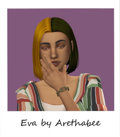 witheringscreations:Eva Hair Recolored 28 add-on swatches in serindipitysims‘s Historian Palette28 a