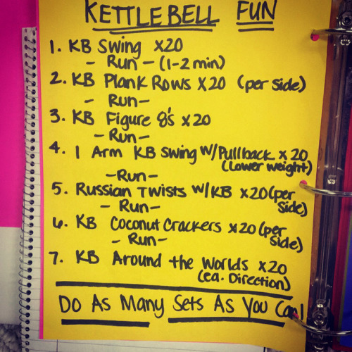 Today&rsquo;s #WOTD was a #hiitworkout with #kettlebells and it gave me a serious case of back s