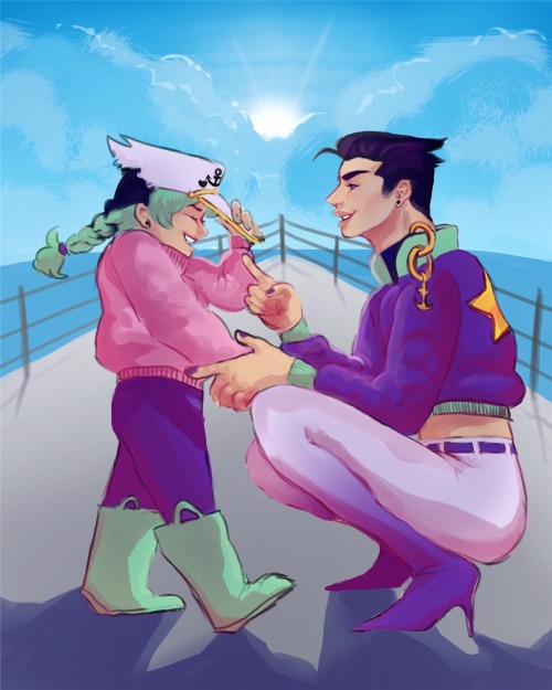 dilfpassing: “Jolyne what did we say about taking daddy’s hat?”