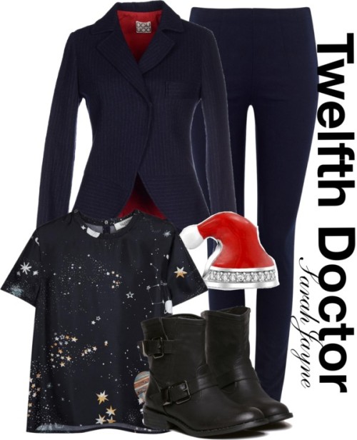 solstice-sarah: Twelfth Doctor- Christmas Episode Inspired Look by solstice-sarahjayne featuring sli