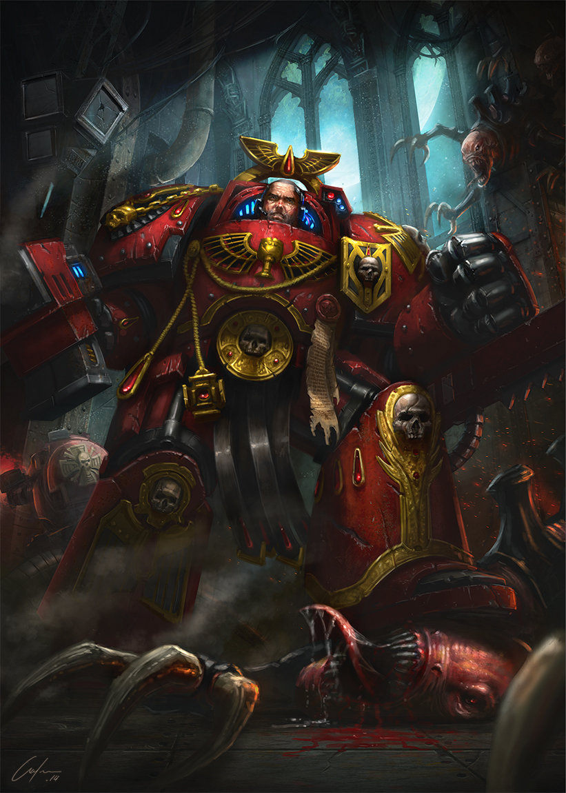 Warhammer 40k: Conquest - Blood Angel Veteran by Toni Justamante Jacobs