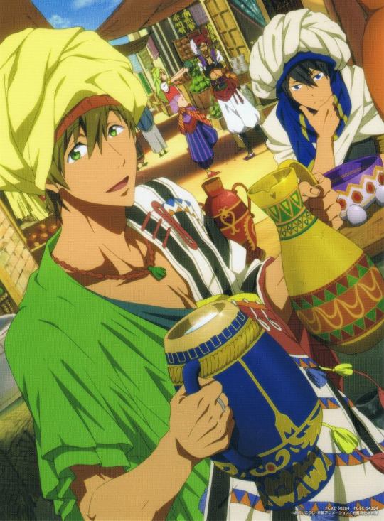 speedofcabbage:  datheetjoella:  adoravaj:  datheetjoella:  Since we’re already discussing Splash Free!, there’s another thing that has always bothered me.This is a shot of the original ending. Makoto is holding this vase upside down to show us that