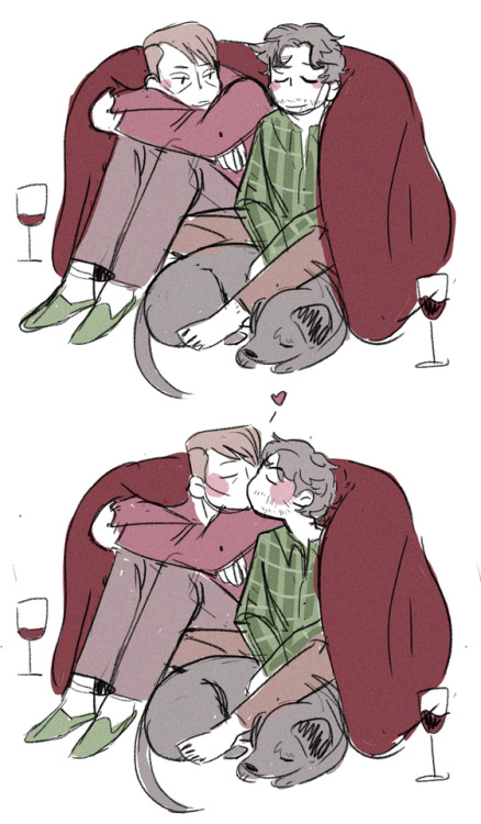 hannibalverve:kisses for the holidays