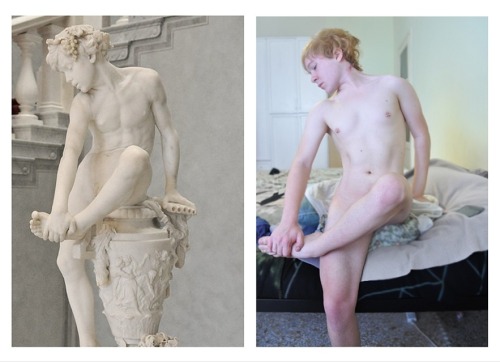 coltre:  Comparison Dornauszieher (Gustav Eberlein) and me, this morning 