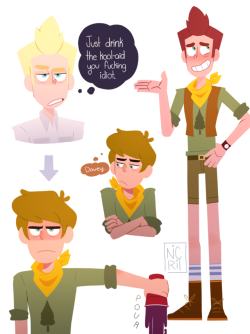 nicorii:  Did some more practice on drawing Camp Camp!