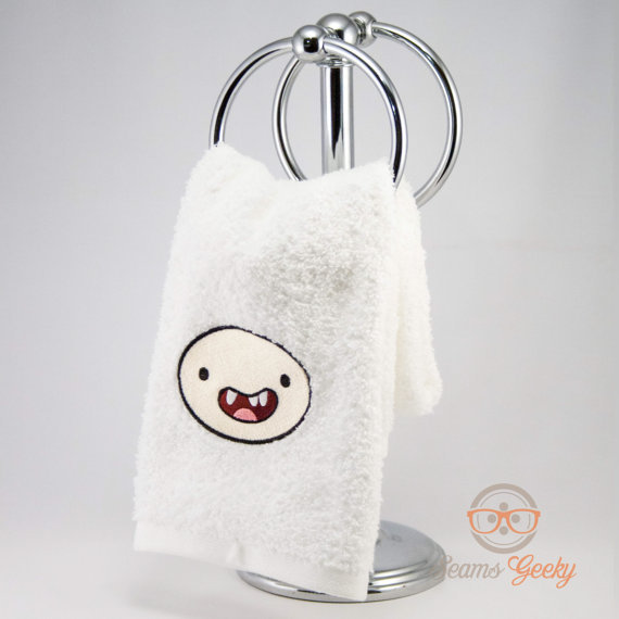 adventuretimestuffz:  Adventure Time Embroidered Hand Towels 