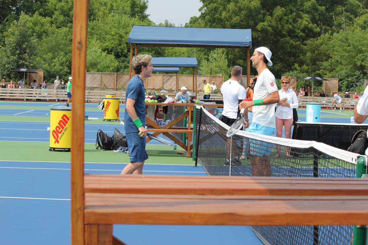 direct-news:  Niall playing tennis with Novak Djokovic. 02/8/14 