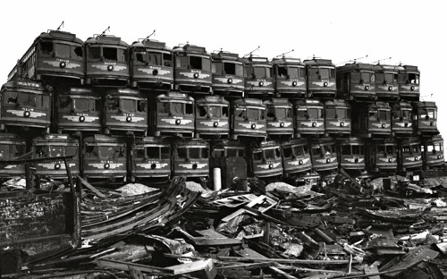 Porn Pacific Electric Railway streetcars stacked photos