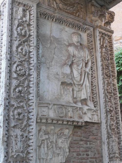 Decorations of Arcus Argentariorum in Forum Boarium, RomeAs mentioned elsewhere the arch was built b