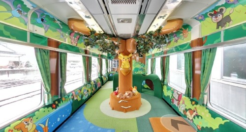 retrogamingblog:  Pokemon Train that travels between Ichinoseki and Kesennuma in Japan