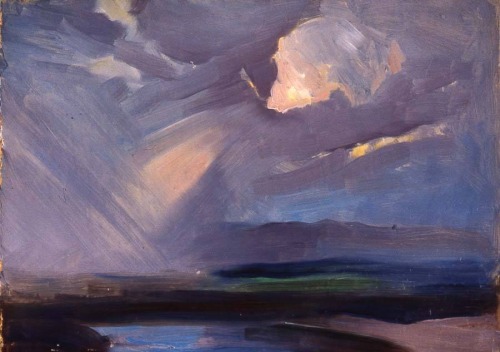 alongtimealone:  George Hawley Hallowell (USA 1872-1926)  Nature Study (n.d.)   