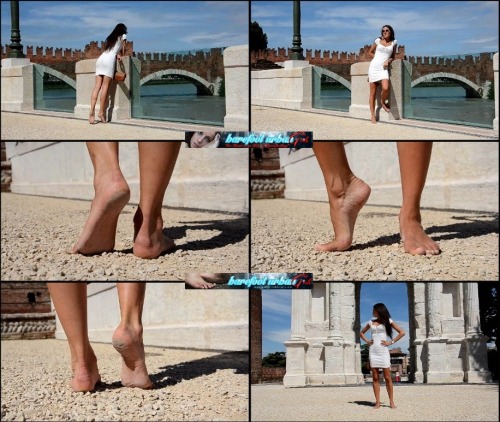 SIZZLING HOT UPDATE from BAREFOOT URBAN GIRLS!!! This week we have an encore set and a VIDEO of Barefoot Urban Girl SWAINS (barefooted on TERRIBLE GRAVEL!) and an encore set of Barefoot Urban Star VIOLACEA (more barefooting on sharp gravel!)!!!