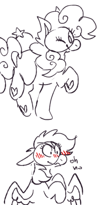 ponydoodles:pinkie is cute and dash is gay