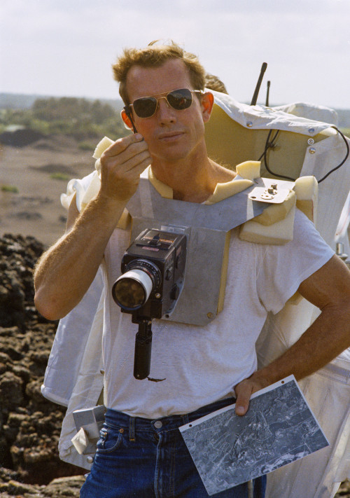 Dave Scott on location in Hawaii, December 1970, during geology training in preparation for the Apol