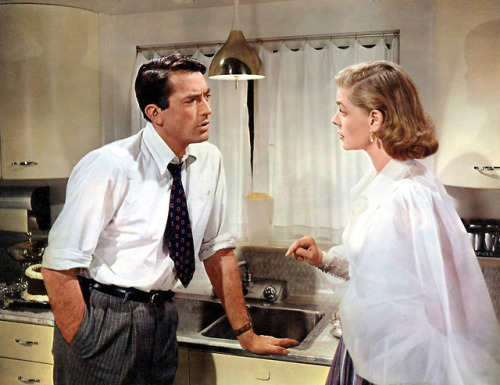 petersonreviews:Lauren Bacall and Gregory Peck in Designing Woman, 1957
