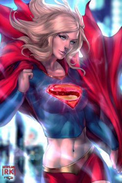 thecyberwolf:  Supergirl by Reza Kabir (Artipelago)  She is supergirl and she is here to save the world!!!!