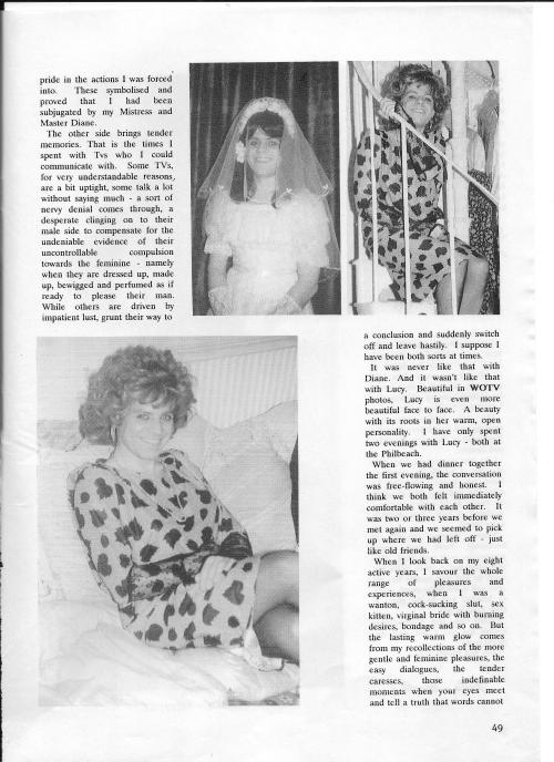 sandra-again:A letter I wrote to World of Transvestism back in the 1980s and some of the originals o