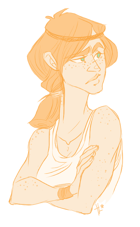 thelaughingstar:  today i actually felt really off, especially to draw. so have an aveline, my mega 