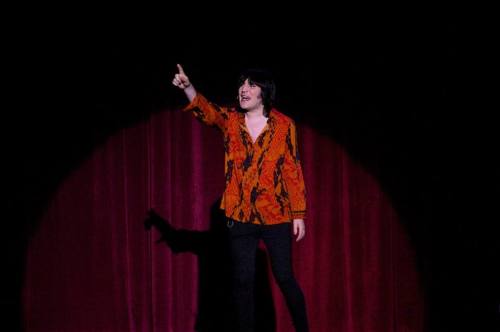 Noel Fielding on stage at The Regency Ballroom in San Francisco {x} please do not remove credit: pho