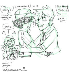 stalking-happiness:HeyIf you play, Pokemon X and Y then:(Pic found on google)I was so hyped up, and spoke to lchimelightgoddess on Skype about this and wondered if Gary would show up in an X and Y anime (I need more Palletshipping feels, plz) but hey,