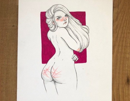 artbyluxje:  Inktober | Day 4. Girl who got porn pictures