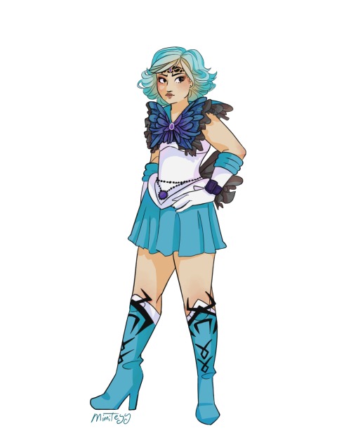 mimiteyy:dark sailor mercury! i like her design it’s v pretty