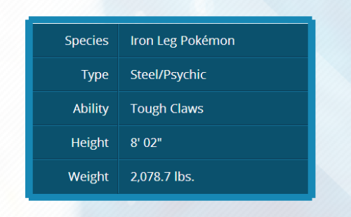 pokemon-global-academy: Upon Mega Evolving, Metagross’s Ability changes to Tough Claws, which 