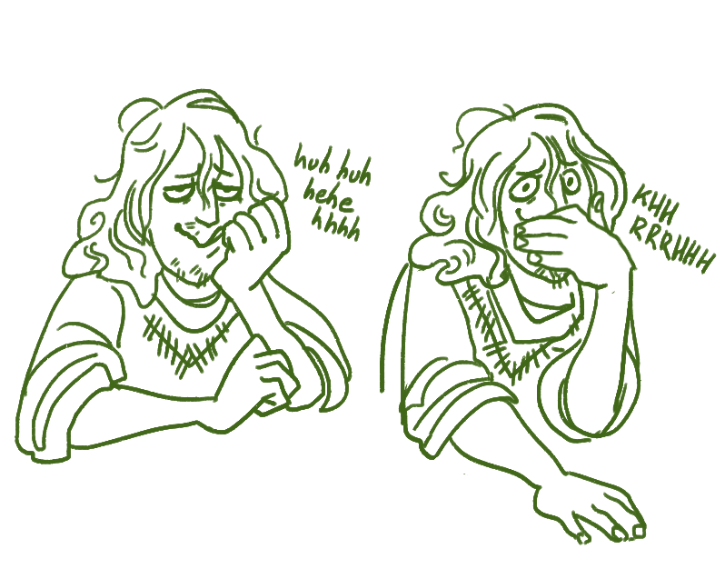 nossik:  hi laughing is rly weird to draw and i made som interesting faces, were