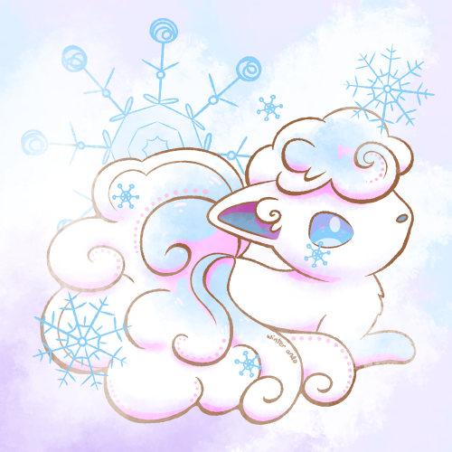 winter-ando:Alolan Vulpix ❄~Reblogs Appreciated~Instagram