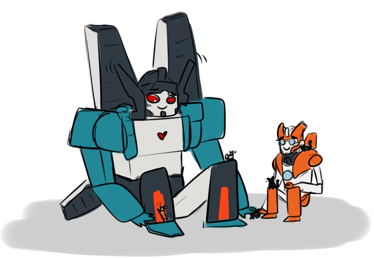 bicobooty:  deceptidont:   Anonymous said:    What if, they adopted cats.  they’re