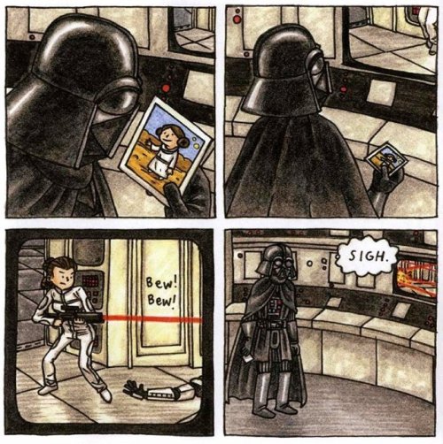 darthluminescent: Dad Vader and his little princess is honestly the cutest thing I have ever seen.