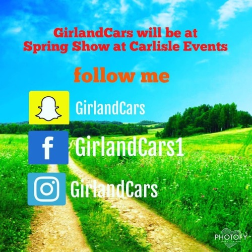 I will be at Carlisle Events Spring Show many times this week from Wednesday-Saturday. Follow my adv