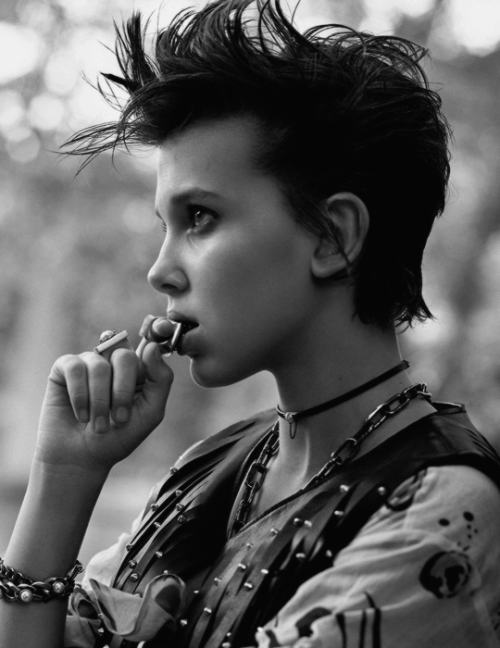 johnbogeyas:Millie Bobby Brown photographed by Mikael Jansson for Interview Magazine 2016