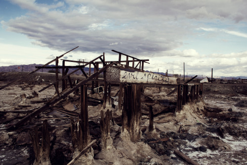 artbyvera: Evil Spirits. I went shooting at Bombay Beach for a day. This is located in Salton Se