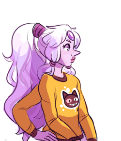 mooseman-draws:  had a tiny bit of extra time this morning so i did one of the requests i got recently…opal in a sweater!!! 